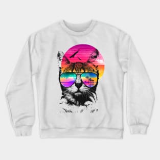 Summer Cat Crewneck Sweatshirt